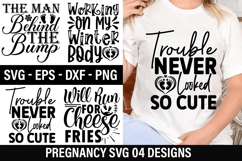Pregnancy SVG Design - Working On My Winter Body Product Image 1