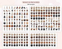 Autumn Sitting Family Clipart Portrait Creator Product Image 5