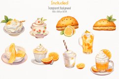 Happy Orange Watercolor 44 Cliparts Collection Product Image 5