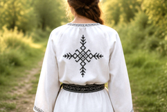 Cross stitch Baltic traditional folk art pattern auseklis mo Product Image 4