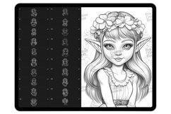 25 Fairy Elvels Procreate Stamps Product Image 2