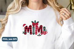 Mimi Christmas sublimation PNG Design, PNG Sublimation Product Image 5