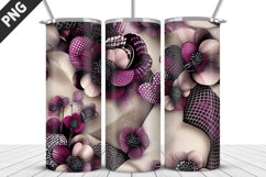 Flowers Tumbler Wrap | Sublimation Design | Tumble PNG Product Image 1