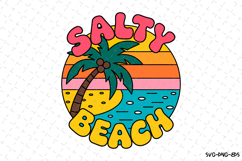 Salty Beach SVG Design | Summer | SVG Cut files Product Image 1