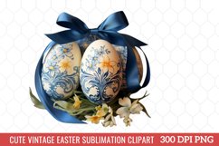 Cute Vintage Easter Sublimation Clipart Product Image 6