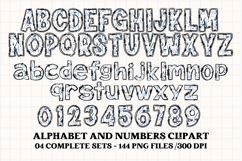Father’s Day Alphabet clipart, father’s day letters doodle Product Image 5