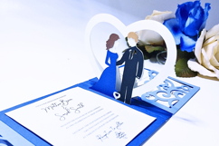 SVG Cricut JOY Mini Pop Up Wedding Bride and Groom Heart Product Image 4