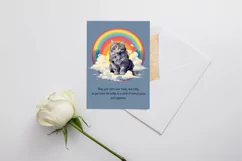 Loss of pet Maine coon DIGITAL DOWNLOAD condolence e-card Product Image 7