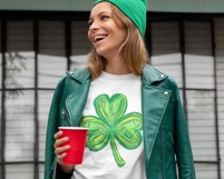 Brushstroke St. Patricks Day Shamrock PNG, St. Patricks Day Product Image 2