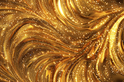 Gold background with swirling patterns and sparkles Product Image 1