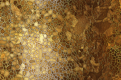 Golden mosaic wall with intricate patterns and textures Product Image 1