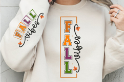 Fall Vibes SVG, Hello Fall SVG, Fall Vibes Sign SVG PNG Product Image 3