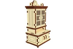 Sideboard ornament miniature Cupboard Cabinet laser cut file Product Image 8