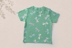 Pastel Dragonflies Seamless Pattern Product Image 5