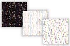 Wavy Hand Drawn Line Digital Paper, Seamless Watercolor Product Image 5