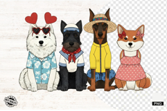 Summer Beach Dogs Png - Summer Clipart Product Image 1