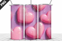 Valentines Love Skinny Tumbler PNG Wrap| Valentines Tumbler Product Image 2