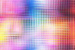 Prismatic Rainbow Geometric Square Grid Background Product Image 1