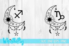 Zodiac Signs Zodiac Symbols Astrology Crescent Moon Zodiac Product Image 11
