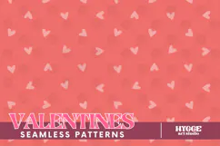 St Valentine's Day Hearts Cupid Love Seamless Pattern PNG Product Image 1