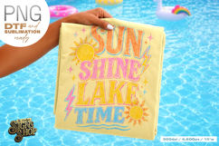 Sun Shine Lake Time png, Girly Summer Lake Design DTF Product Image 4