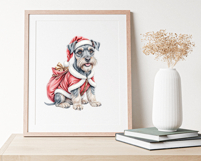 Christmas Dogs Clipart, Vintage PNG Product Image 6