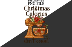 Christmas calories png design for T-shirts Product Image 2