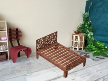 Upgrade set: monstera headboard and footboard for bed digita Product Image 5