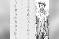 60 Procreate Men in suits Stamp Brushes Product Image 8