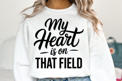 My heart is on that field Svg | Game Day Svg | Shirt Svg Product Image 5