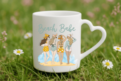 Beach babe PNG, Girl&#039;s summer PNG Sublimation Design Product Image 5