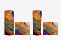 Abstract Tumbler Sublimation, Colorful Tumbler Wrap Designs Product Image 5