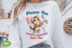 Funny Cat with Sarcastic Quotes, Funny Pet Animal Meme, Puns Product Image 6
