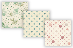 Happy Dots Digital Paper Pack, Seamless Polka Dot Pattern Product Image 5