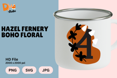 Hazel Fernery Boho Floral Monogram Product Image 1