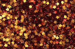 Red and Gold Festive Star Glitter Background Product Image 1
