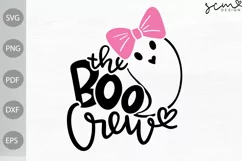 The Boo Crew SVG Cut Files/ Halloween Boo SVG Design Product Image 1