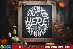 I'm just here for the boos SVG, Halloween SVG Product Image 3