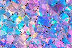 Vibrant Iridescent Crystal Mosaic Abstract Background Product Image 1