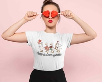 Just a love goose png, Valentine Goose png, Duck valentines Product Image 2