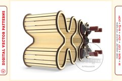 Wine Shelf v4 - laser cutting file - Glowforge ready SVG Product Image 5