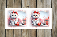 Cute valentine cat | 4 love mug sublimation designs PLUS Product Image 5