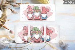 Easter Mug Wrap Design - Easter Gnome Sublimation Product Image 1
