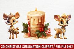 3D Christmas Sublimation Clipart Product Image 1