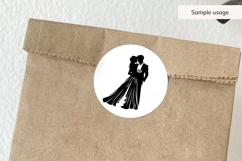 Bride And Groom Wedding Silhouette SVG Product Image 5