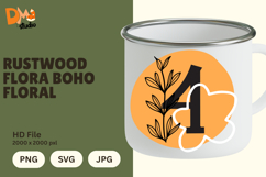 Rustwood Flora Boho Floral Monogram Product Image 1