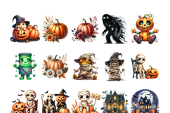Halloween Clipart Bundle, Halloween PNG Product Image 5