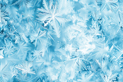 Snowflakes on a frosty blue background Product Image 1