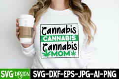 Cannabis Mom SVG Cut File, Weed SVG Cut File | Marijuana SVG Product Image 1