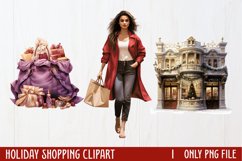 Holiday Shopping Clipart Sublimation, PNG Product Image 1